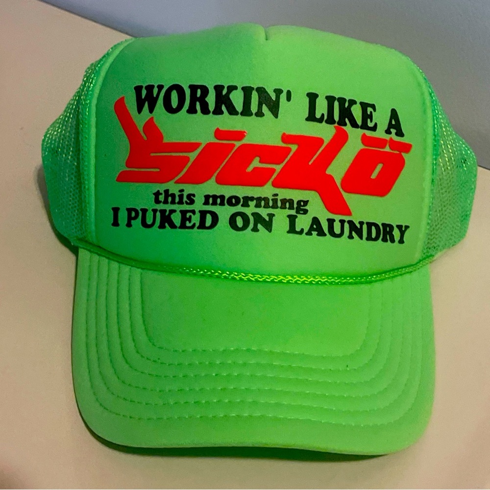 Sicko trucker green hat